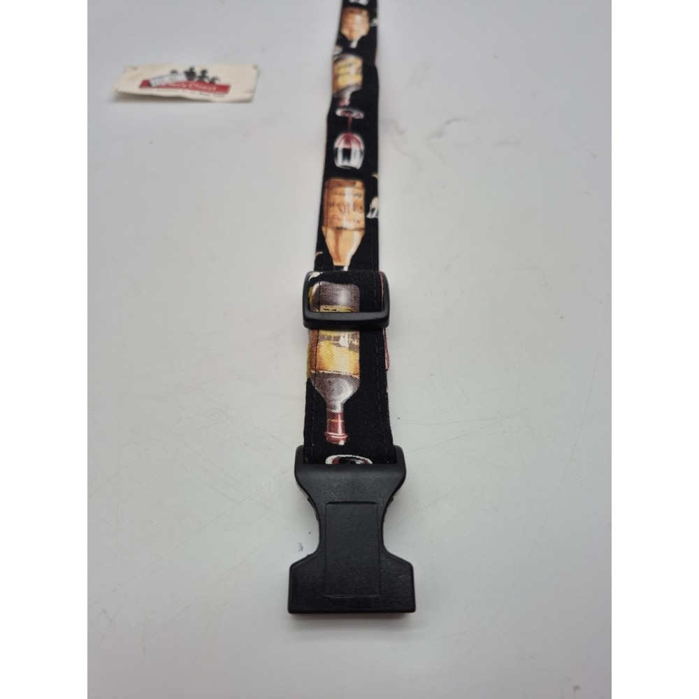 Elmo's Closet Large Dog Collar Wine Bottles Adjustable 15"-22" - Picture 7 of 9